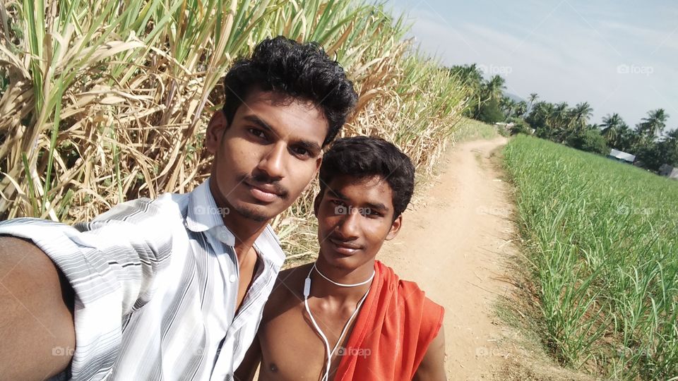 Agricultural land visit with my brother