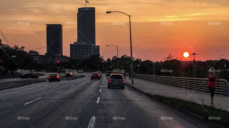 Sunset. Parkway 