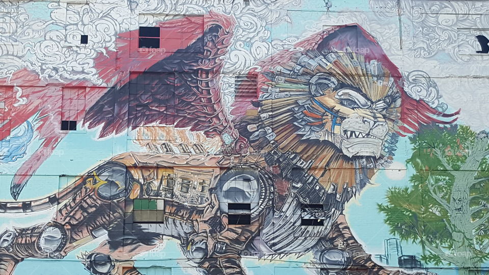 lion graffiti