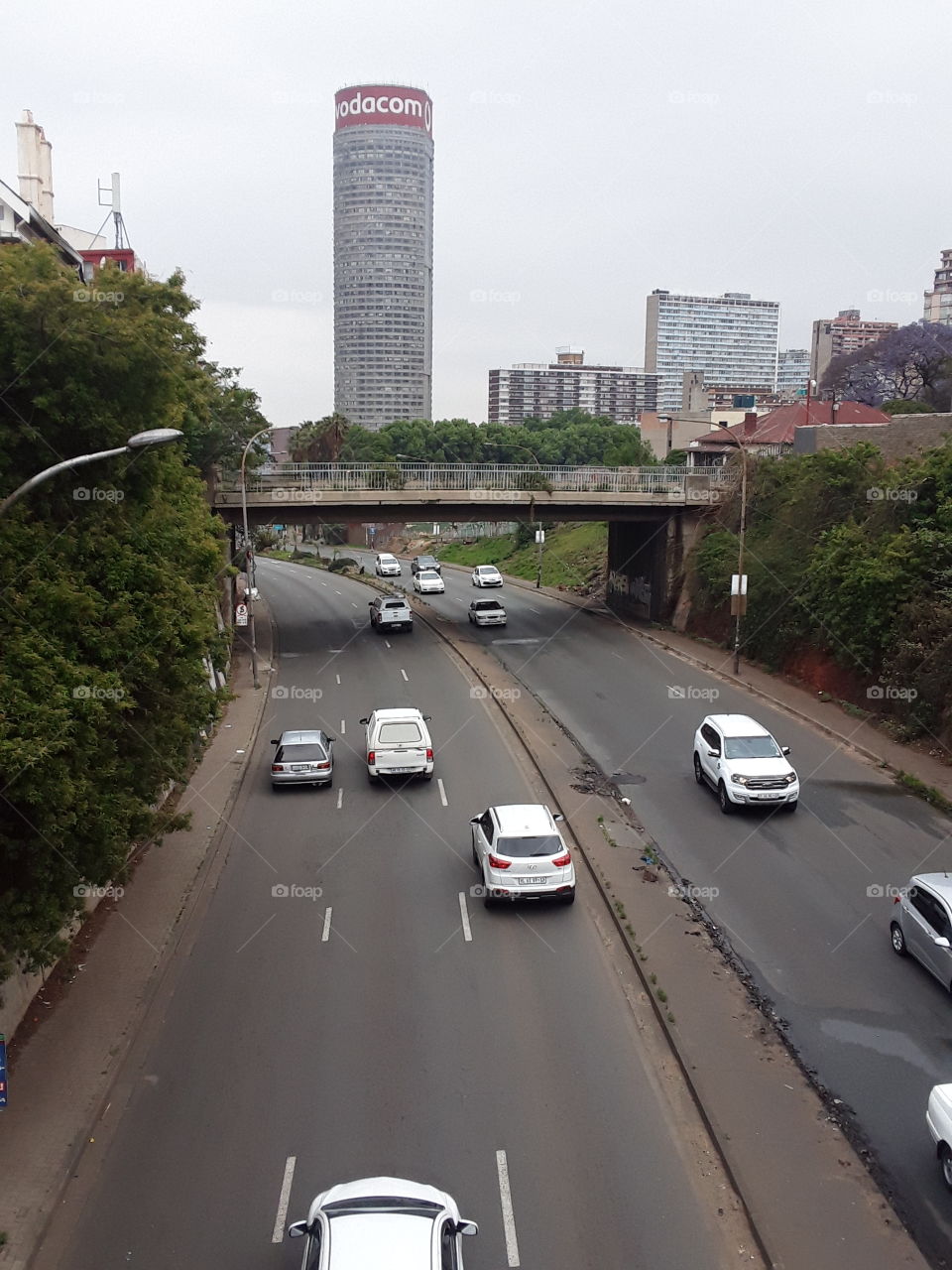 An overview of skyscraper from distance.