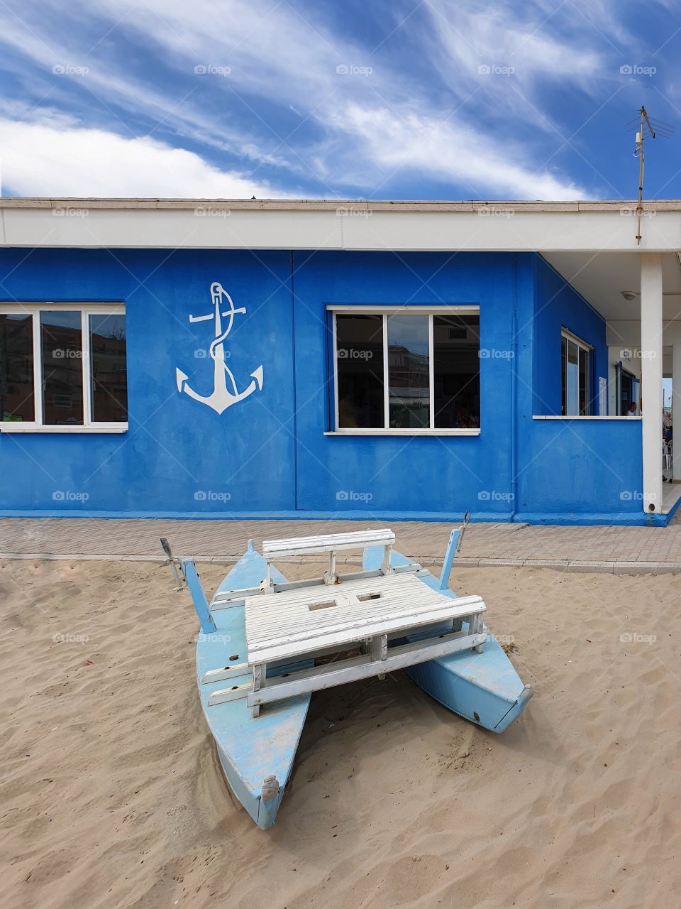 Beach in Porto San Giorgio, Italy