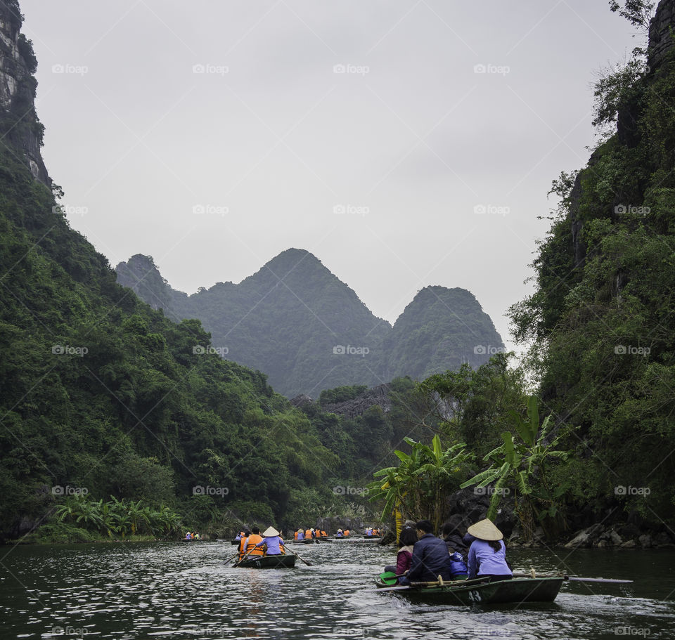 Tourist lake in Vietnam