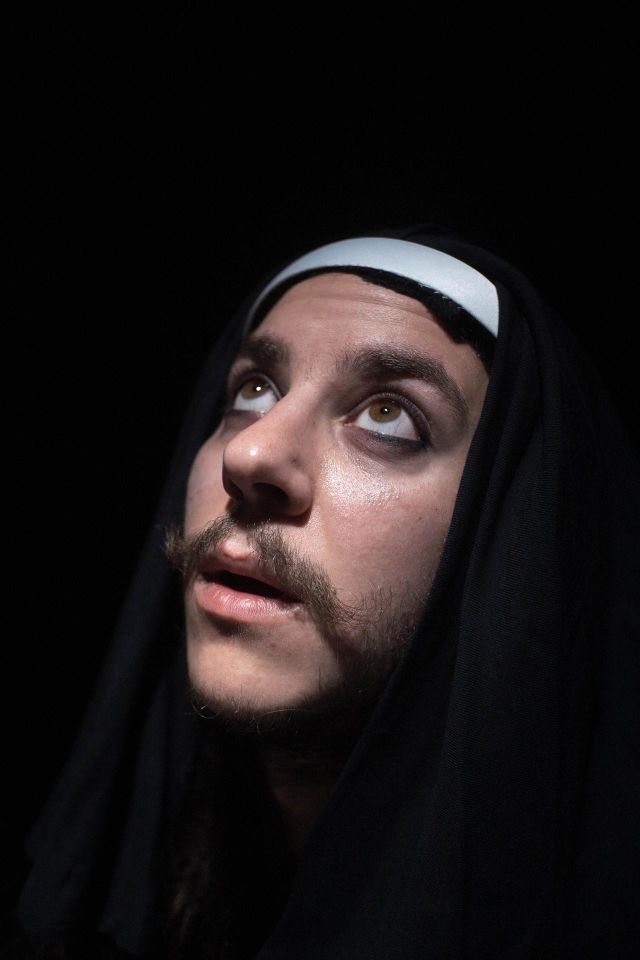 Nun with a moustache