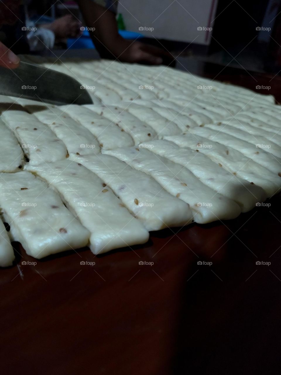 making rectangular biscuits