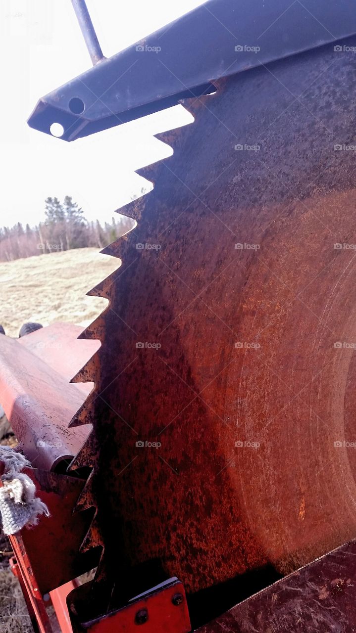 Wood splitting saw blade!