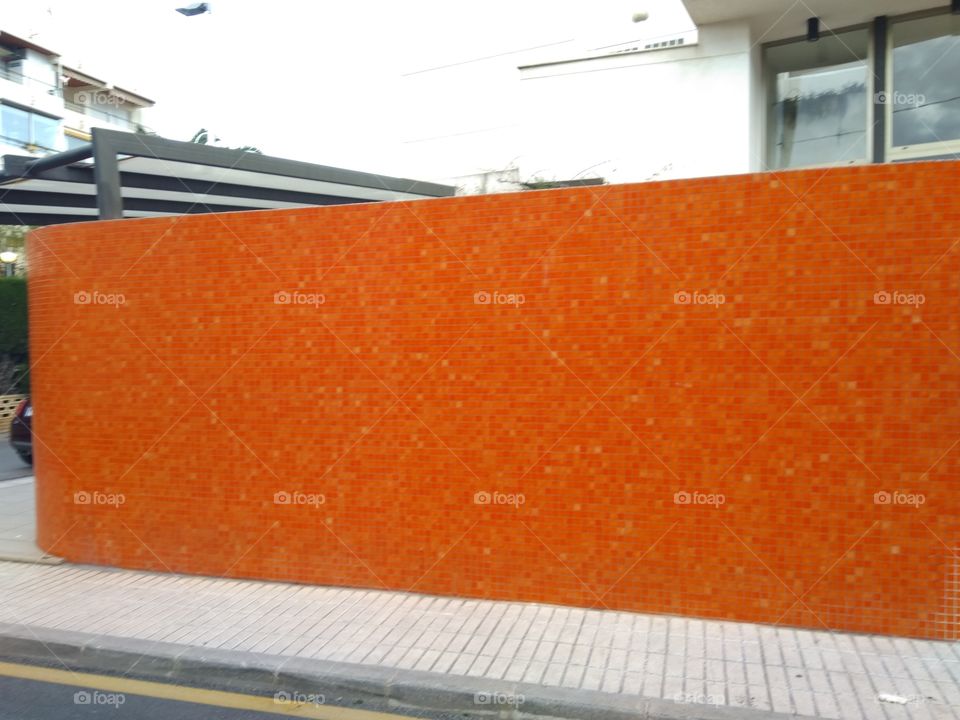Orange wall