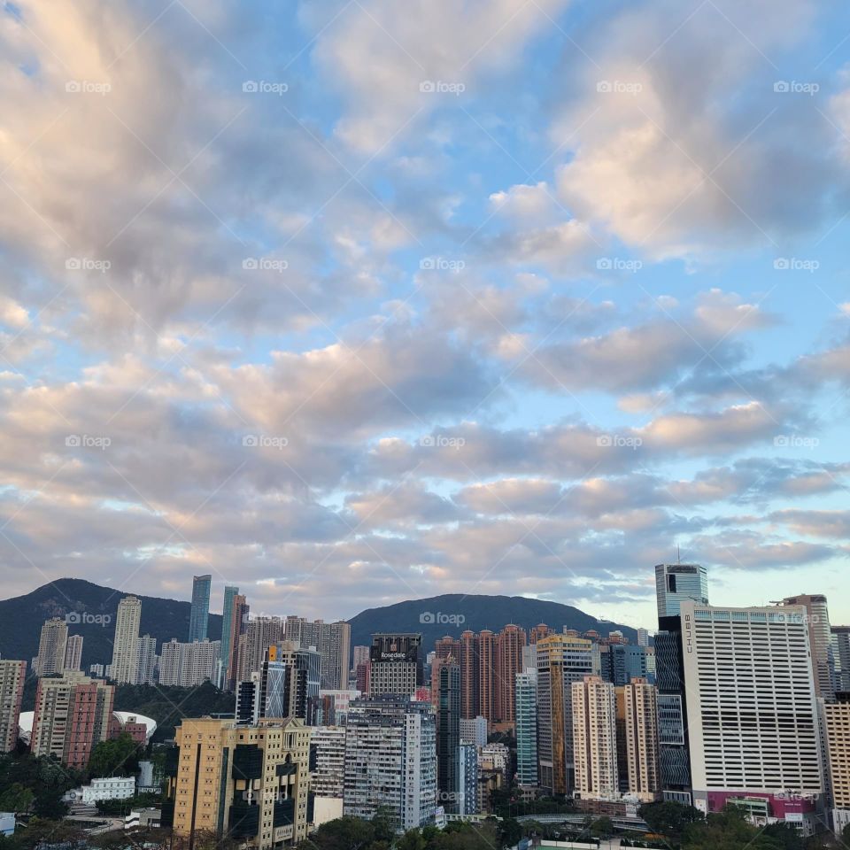 Cloudy Hong Kong Victoria Park