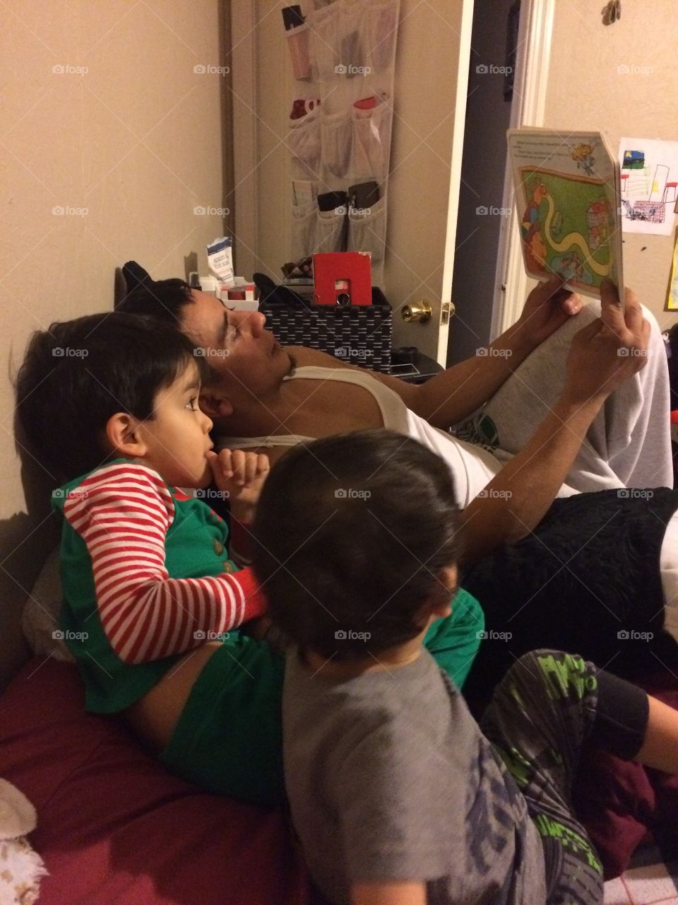 Reading time with daddy