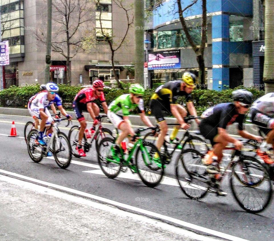 staying in good shape: Cycling race