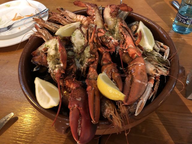 Seafood plate