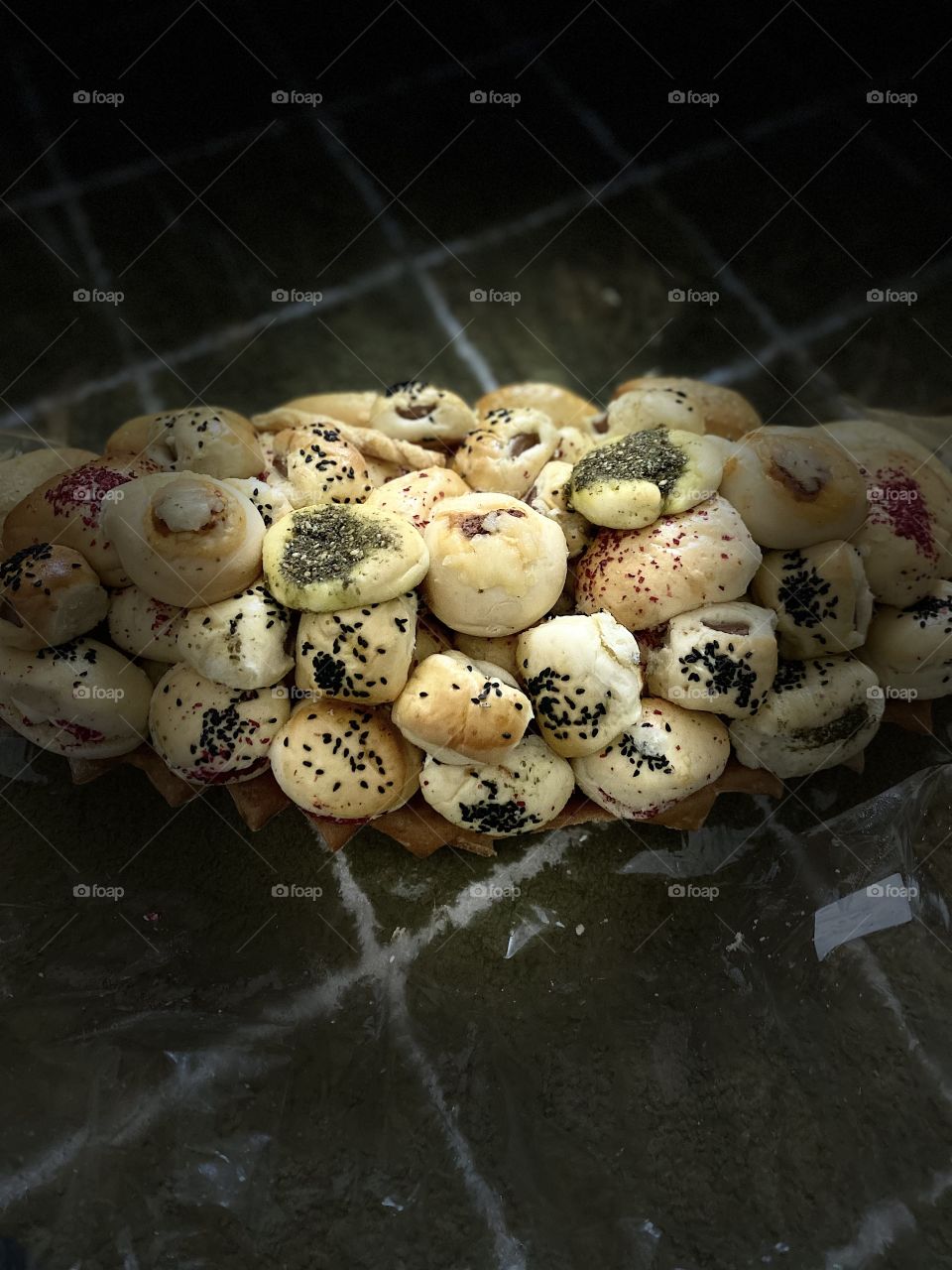 Mixed pastries with soft drink