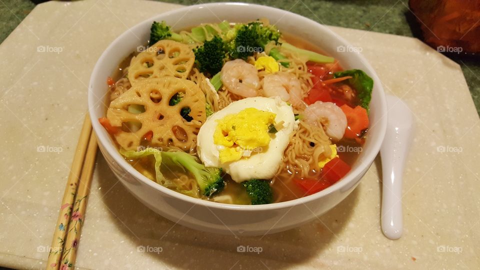 My homemade style ramen. It looks good and yummy too.
