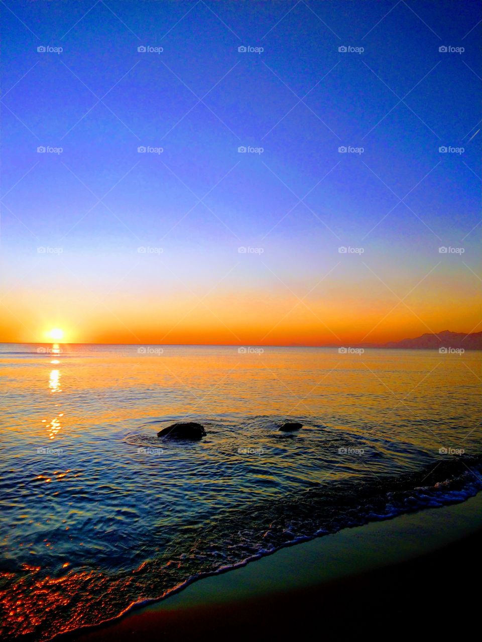 Sunset sea