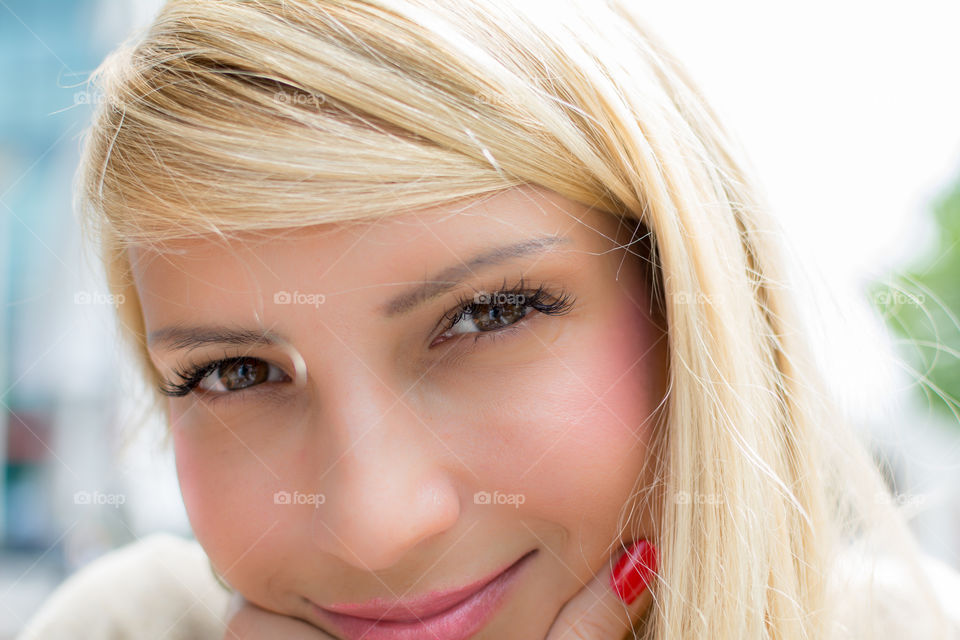 Smiling young woman