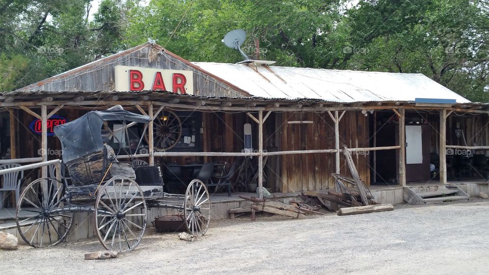 Old time saloon in the middle of nowhere in NV