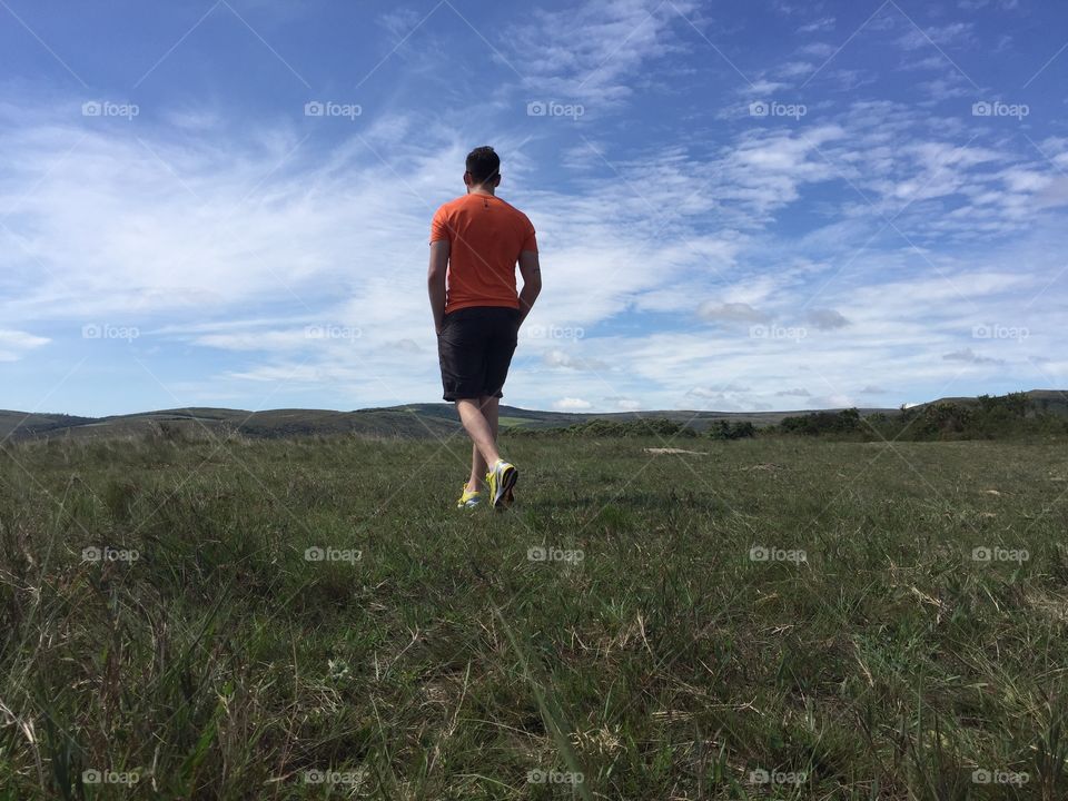 Perspective, panoramic view, sky, horizon 