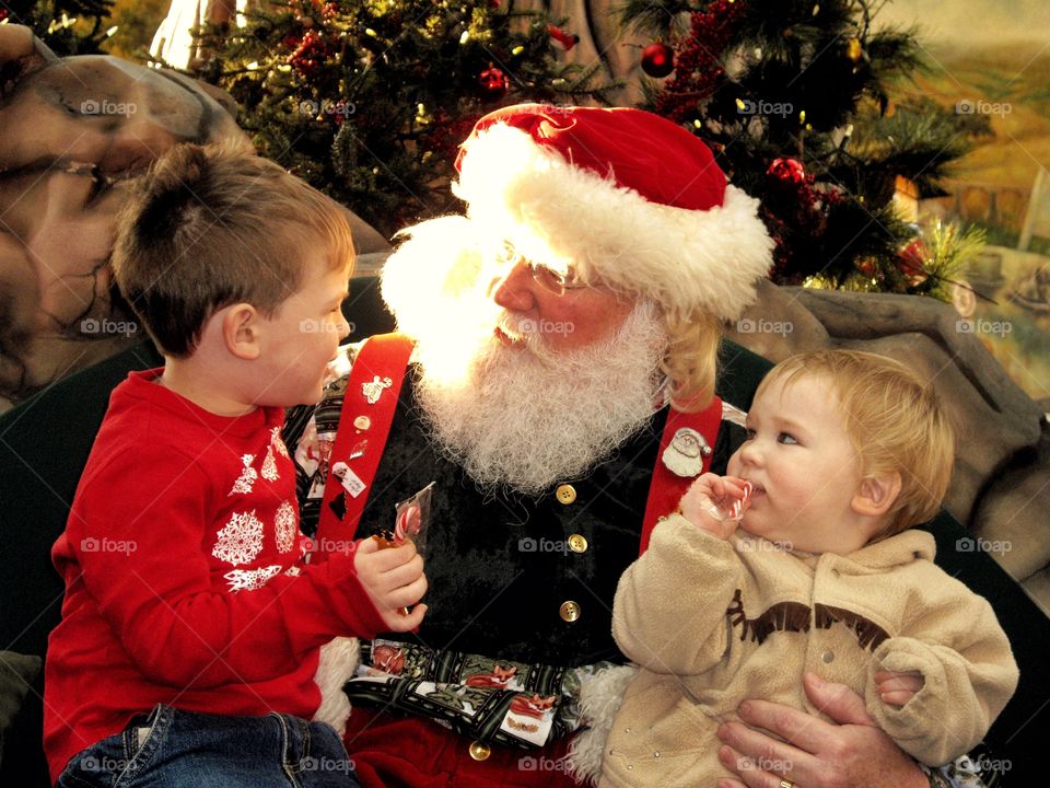 Kids With Santa
