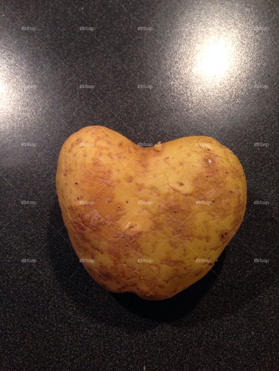 Heartshaped potato