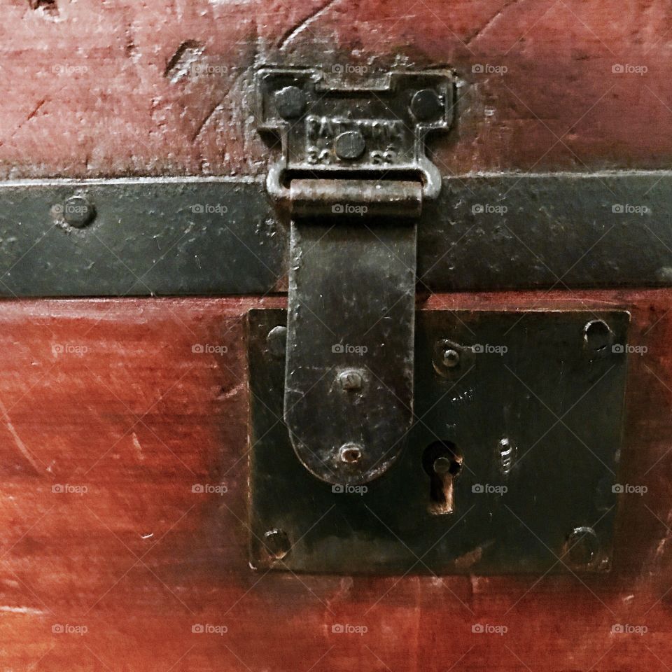 Wooden Trunk Lock