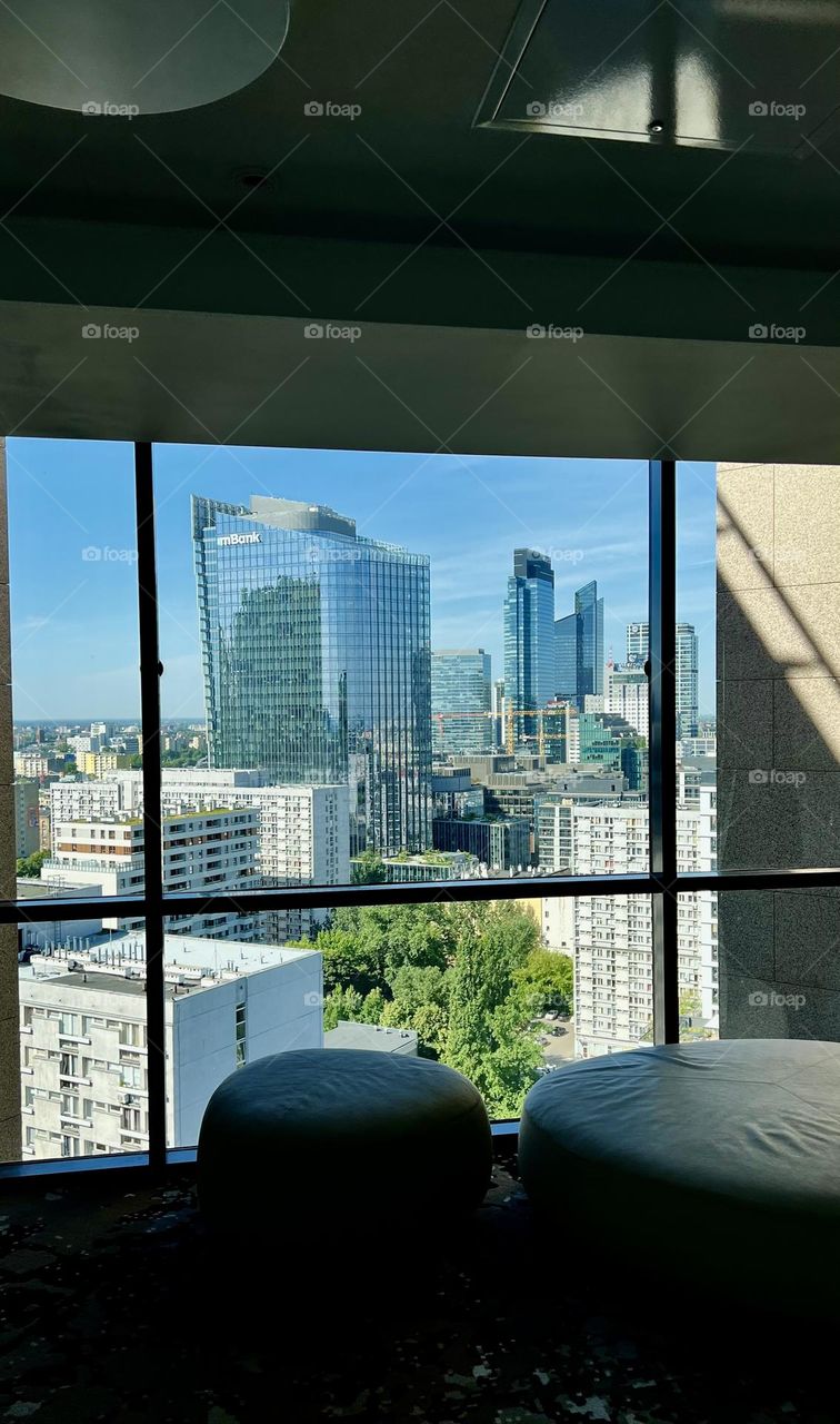 View of Warsaw from the window