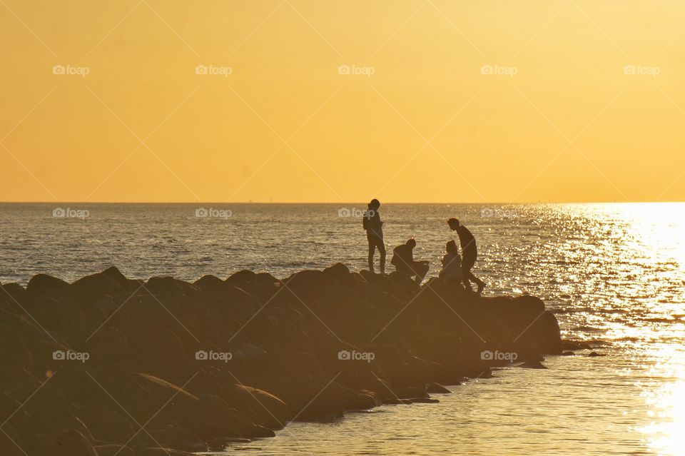 Enjoying sunset in Skanör