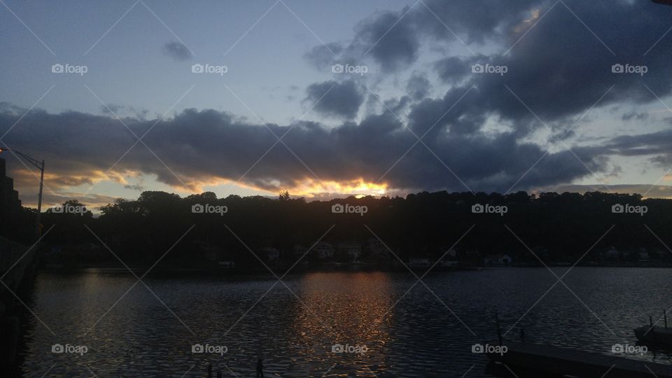 Sunset, Water, Lake, Landscape, Dawn