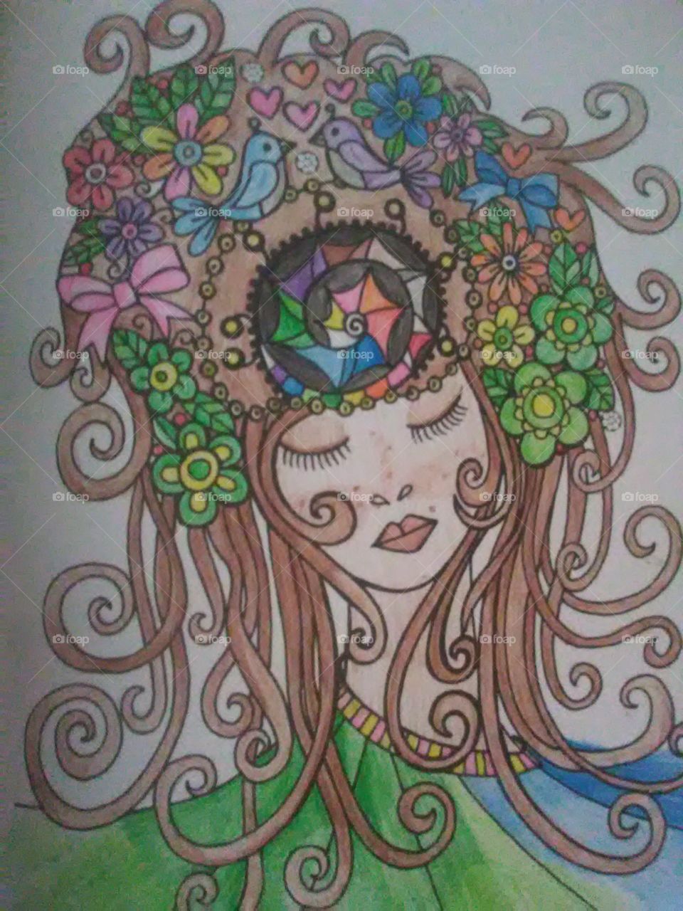 release nothing but calm soothing energy from this colorful goddess of nature . breathe in the beauty.