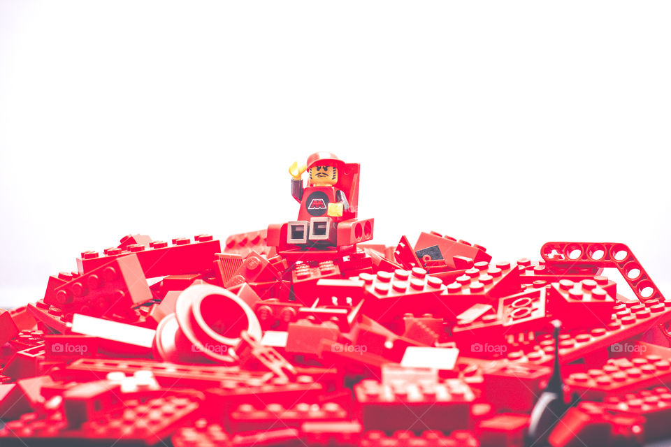 Red Lego mountain 