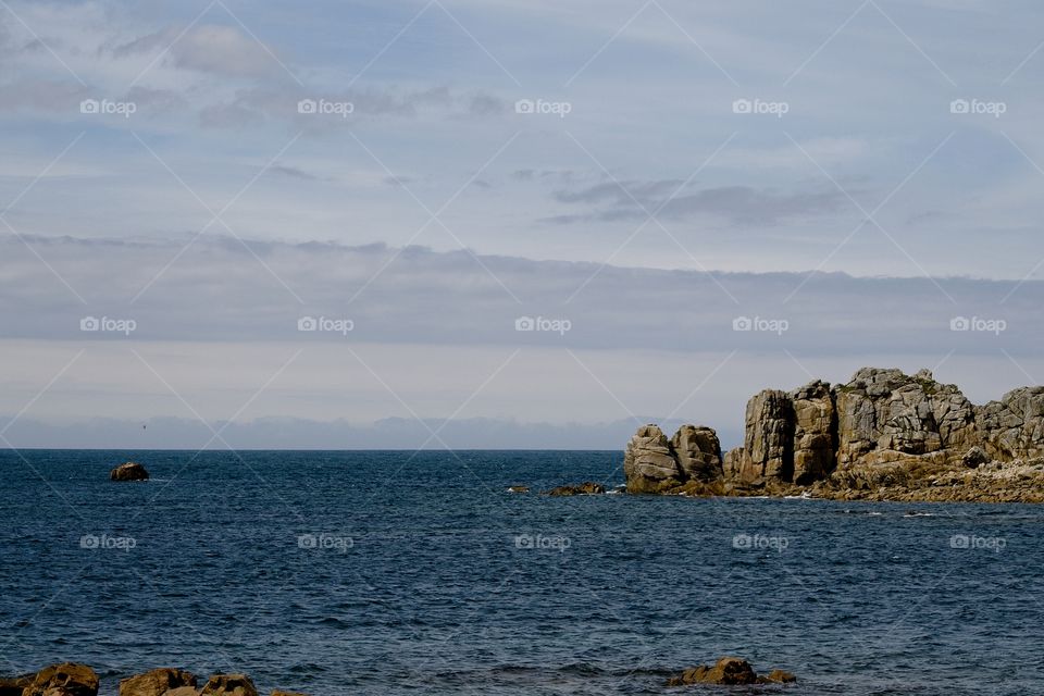 the coast of the island