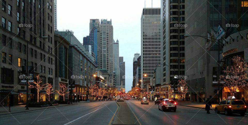 Michigan Ave early morning