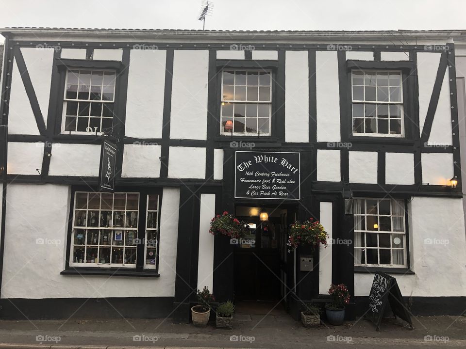 A black and white masterpiece that has been serving    Visitors since the 1600’s in Devon, UK