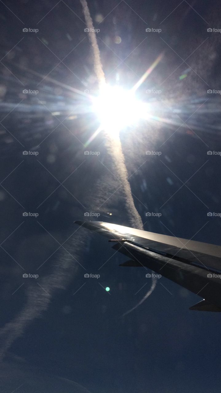 Flight back home. I took this photo when I was flying from Amsterdam to London 