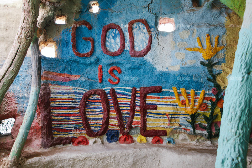 Salvation Mountain.