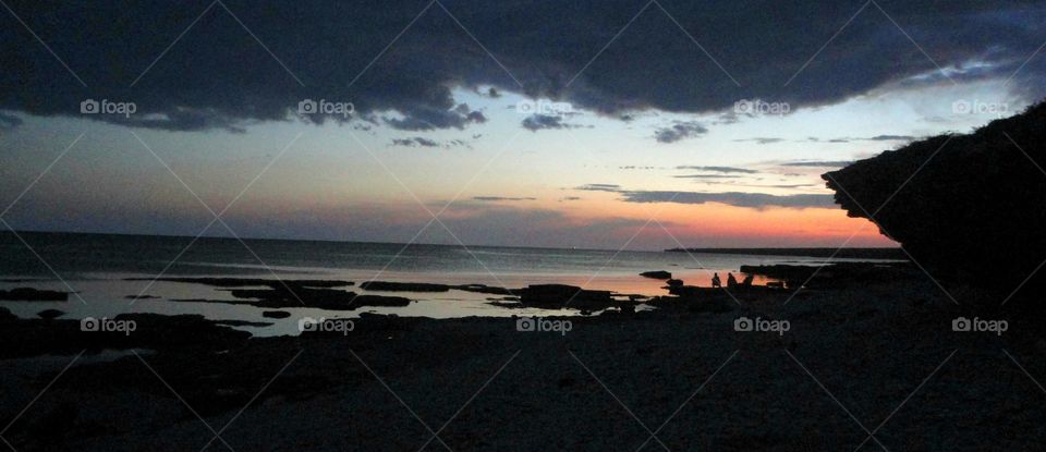 Sunset, Water, Beach, Dawn, Sea