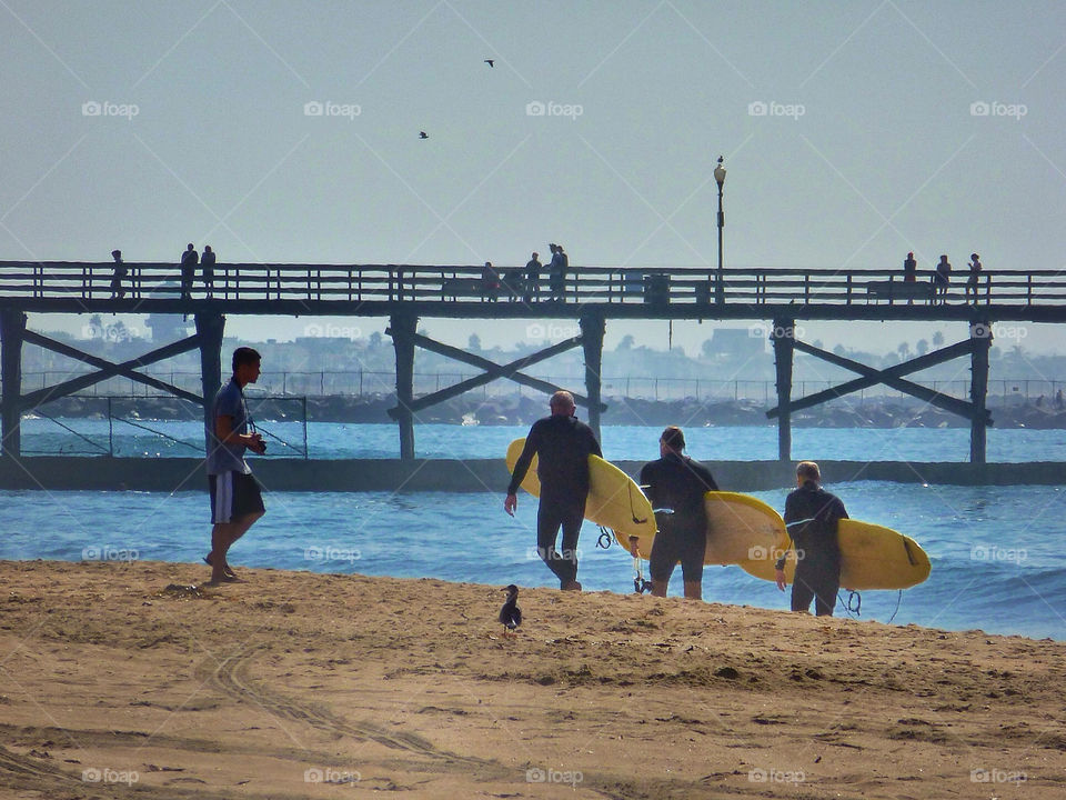 beach people sea surf by analia