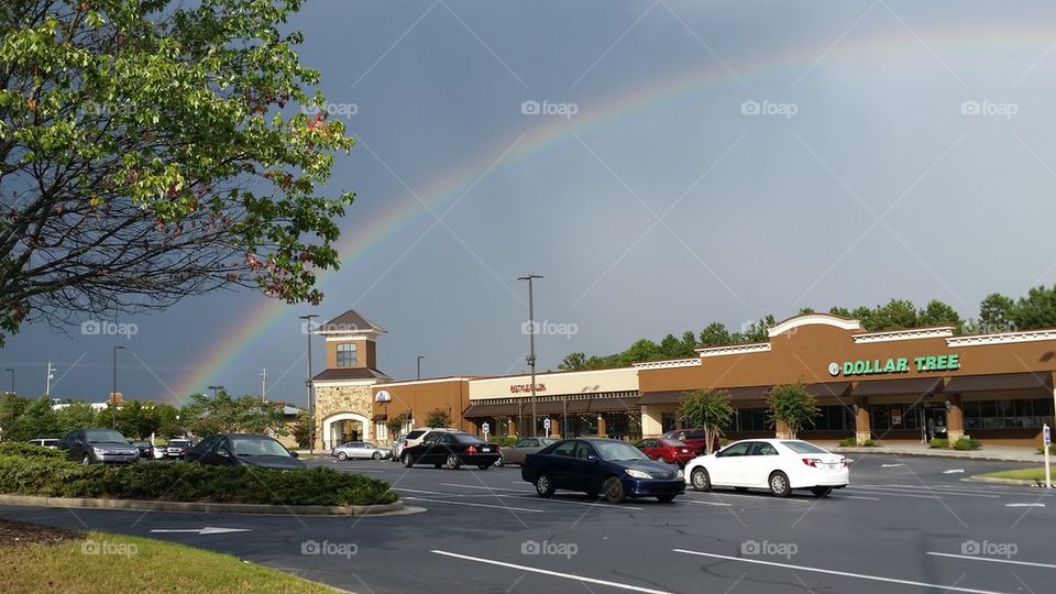 Rainbow, summer, mall, Georgia