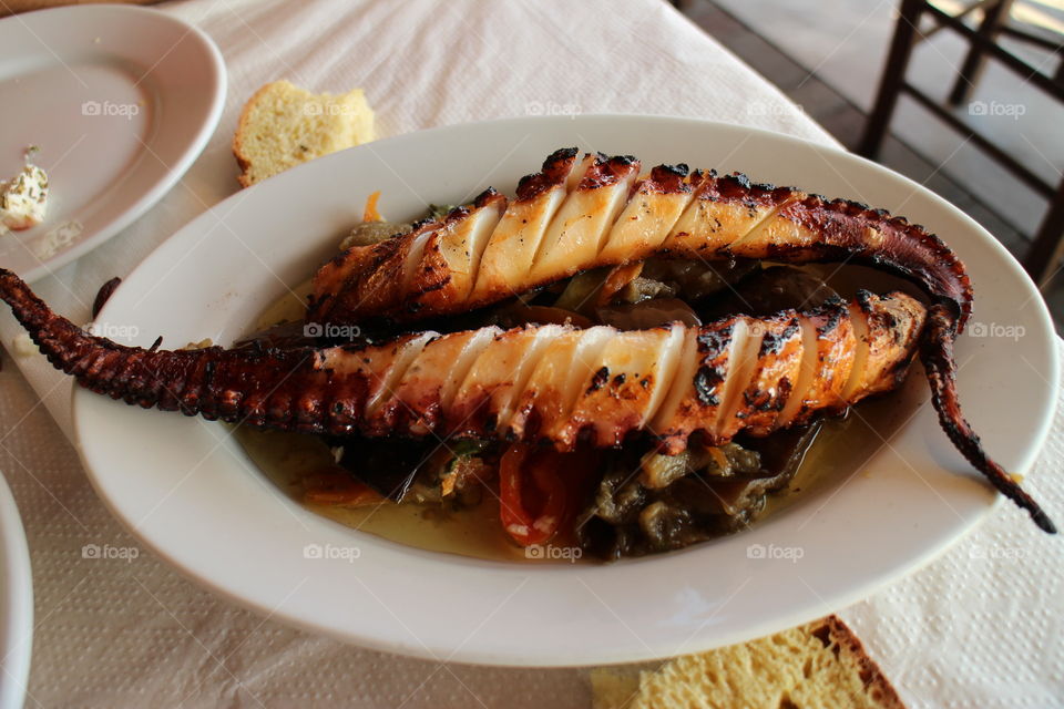 Grilled Octopus (Greek food)