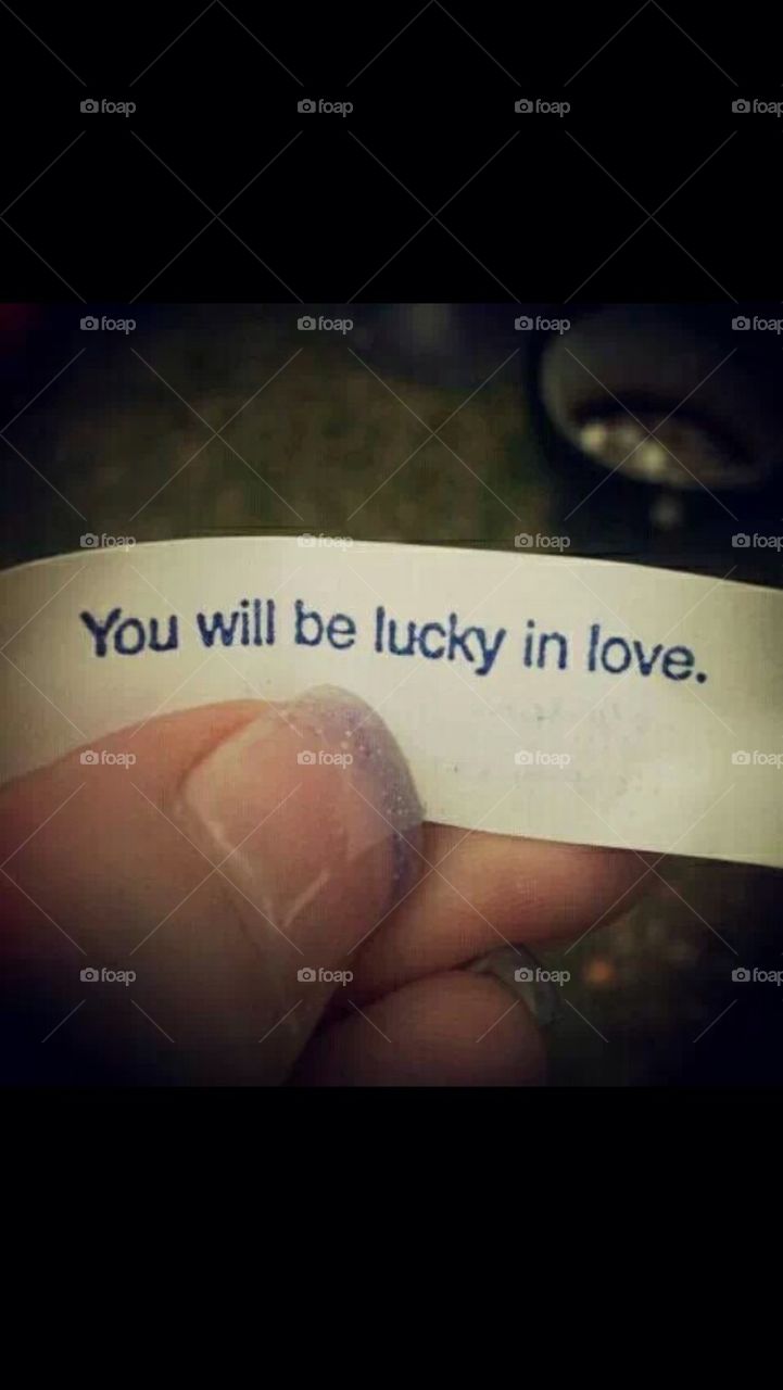 Fortune cookie lucky in love