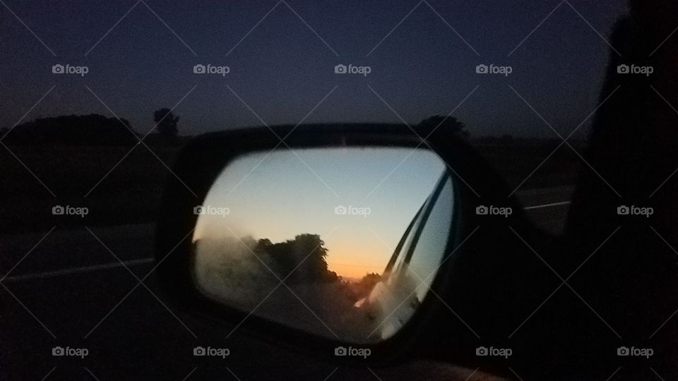 Fading morning daylight