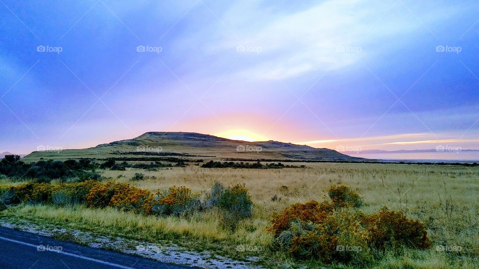 Antelope Island · Utah · Sunset
