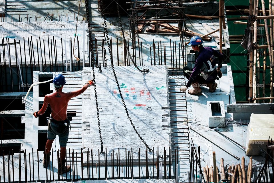 Construction site worker 