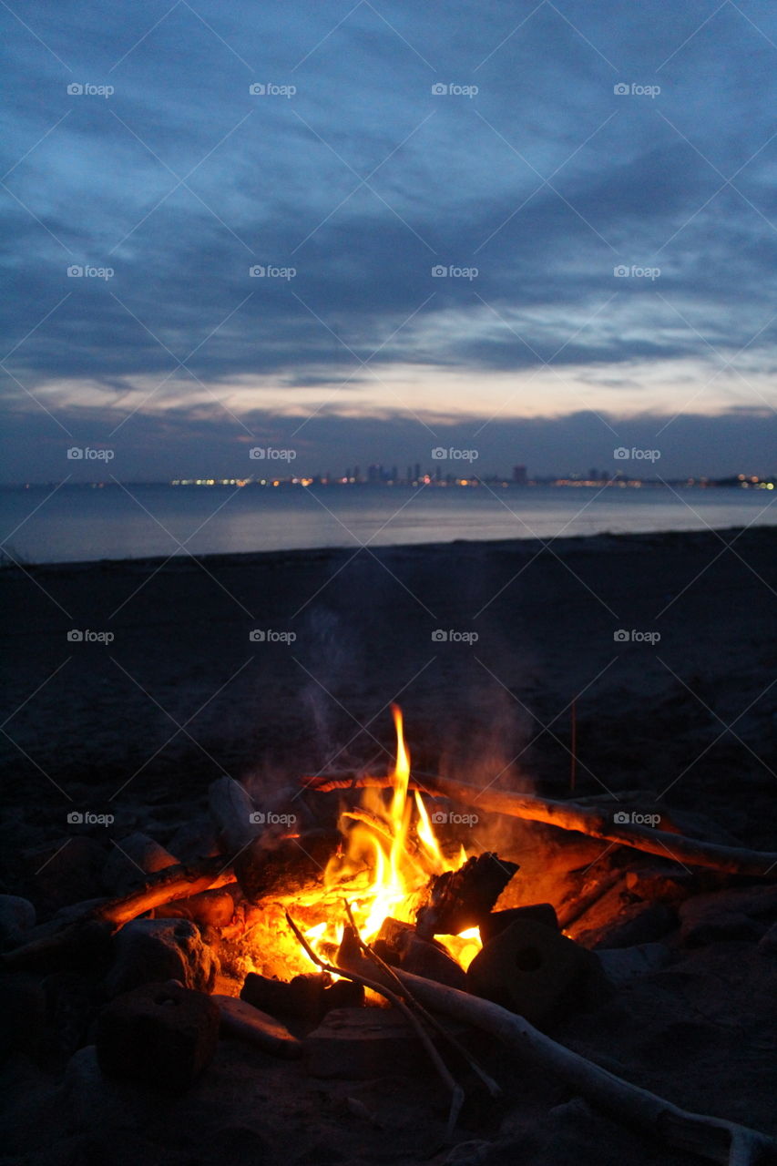 Bonfire Beach Toronto Island