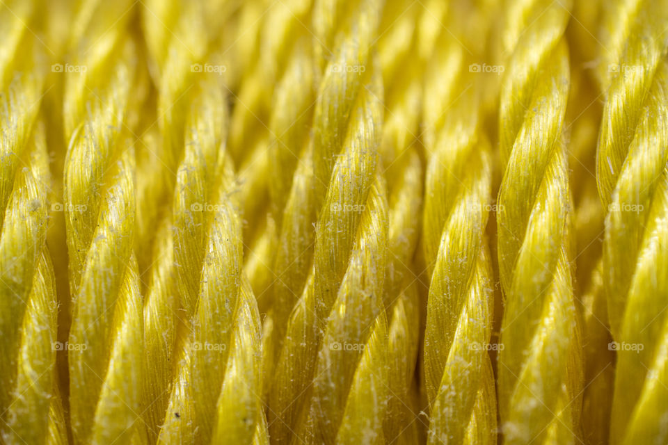 Close Up Yellow Rope Texture
