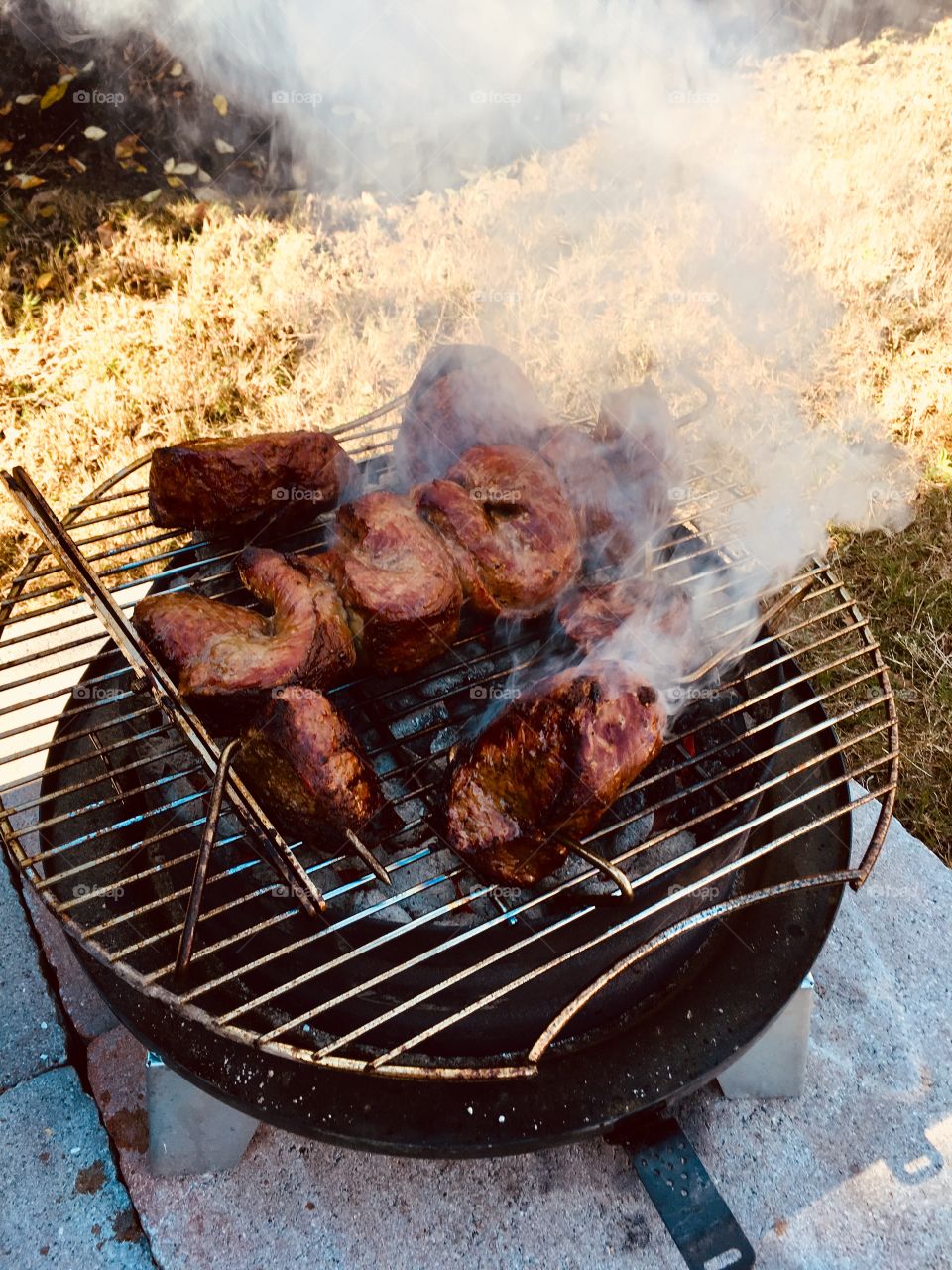 Searing brazilian steak