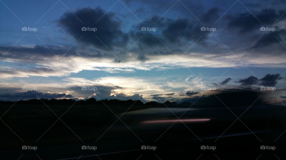 Sunset, Sky, Landscape, Dawn, No Person