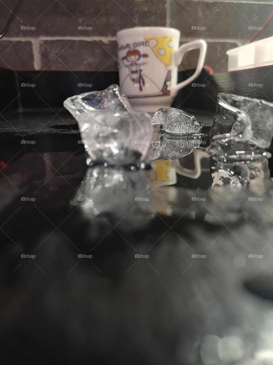 Ice cubes looks solid but it's actually a liquid on a solid state