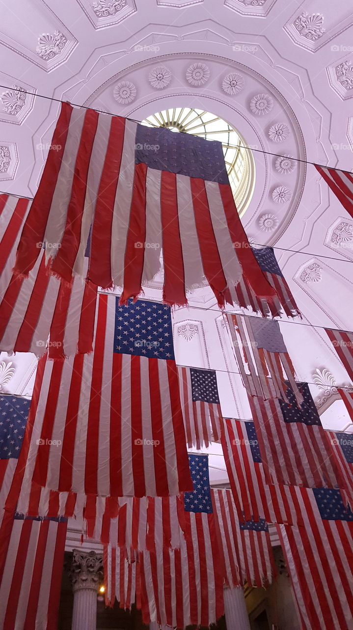 Old Flags on display in NY