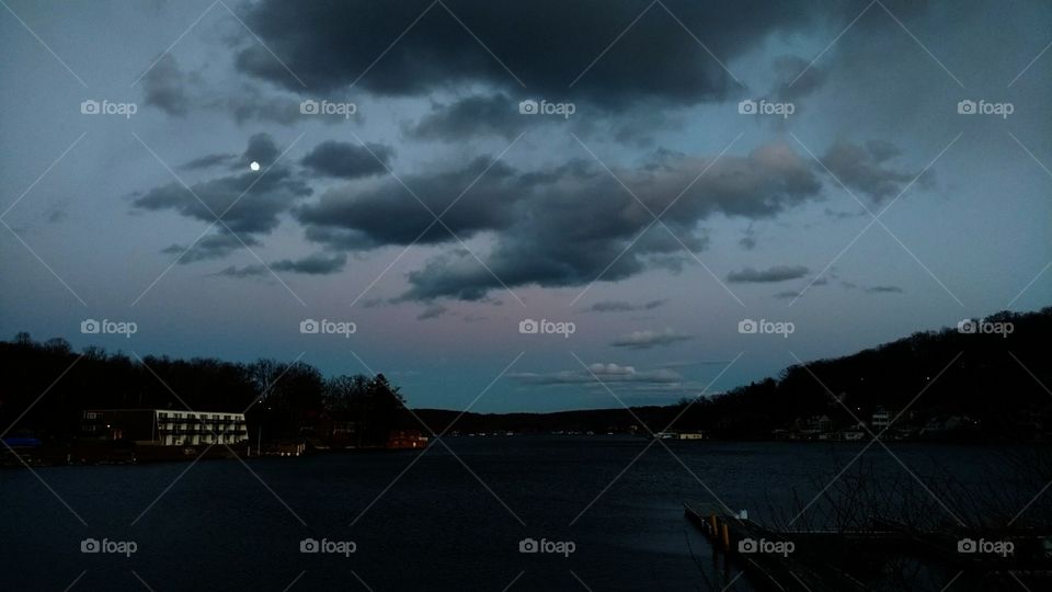 Night time on Lake Hopatcong