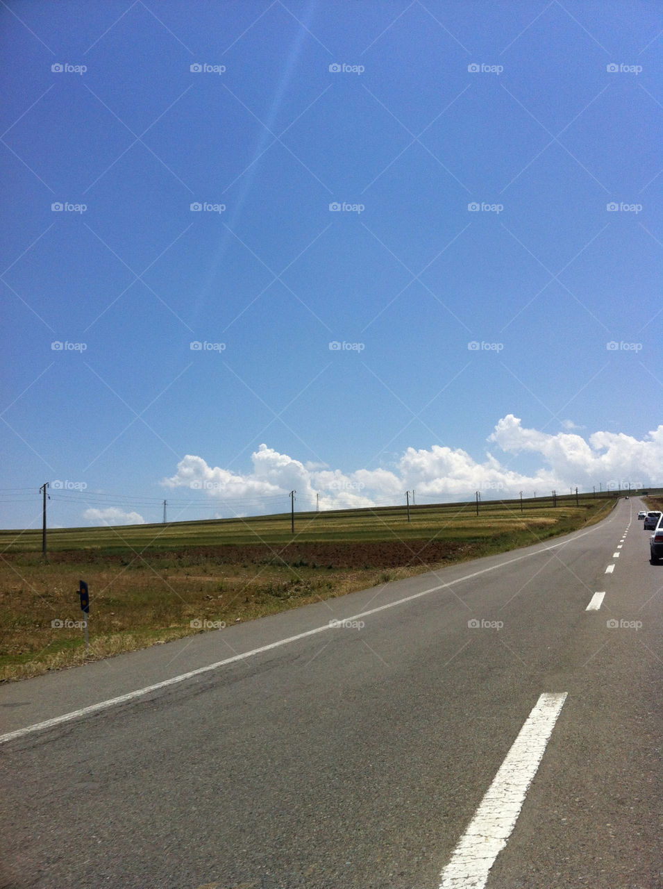 road blue sky iran azarbijan by nader_esk