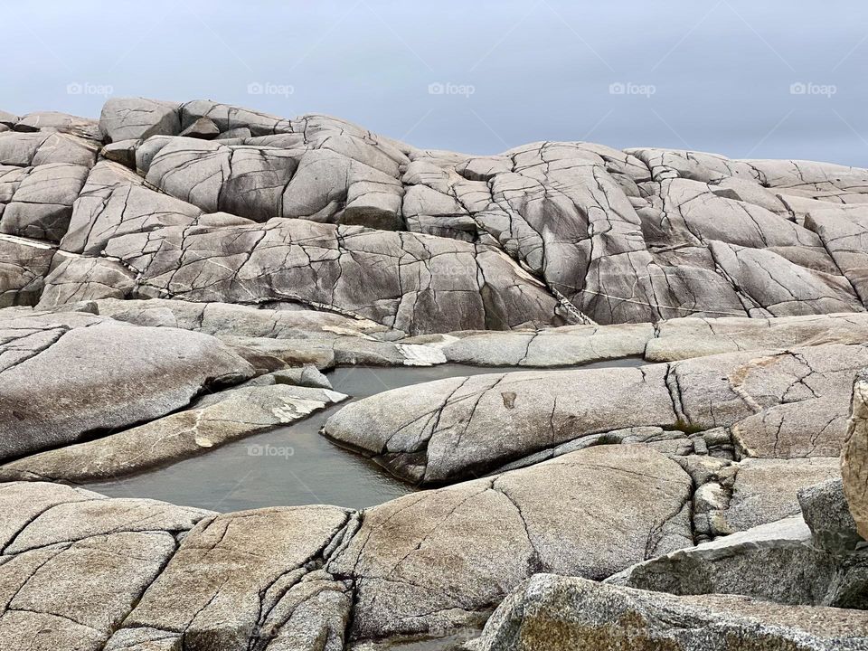 Rock formations along the coast